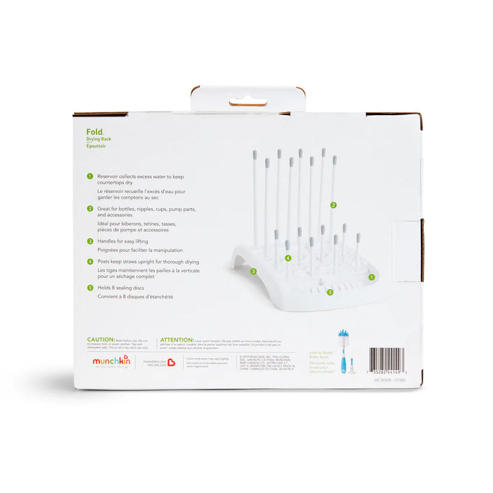 Munchkin FOLD™ Bottle Drying Rack (Grey)