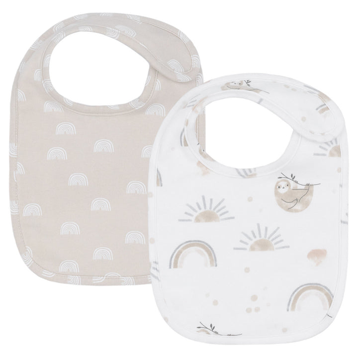2pk Bibs-Sloth/Rainbow