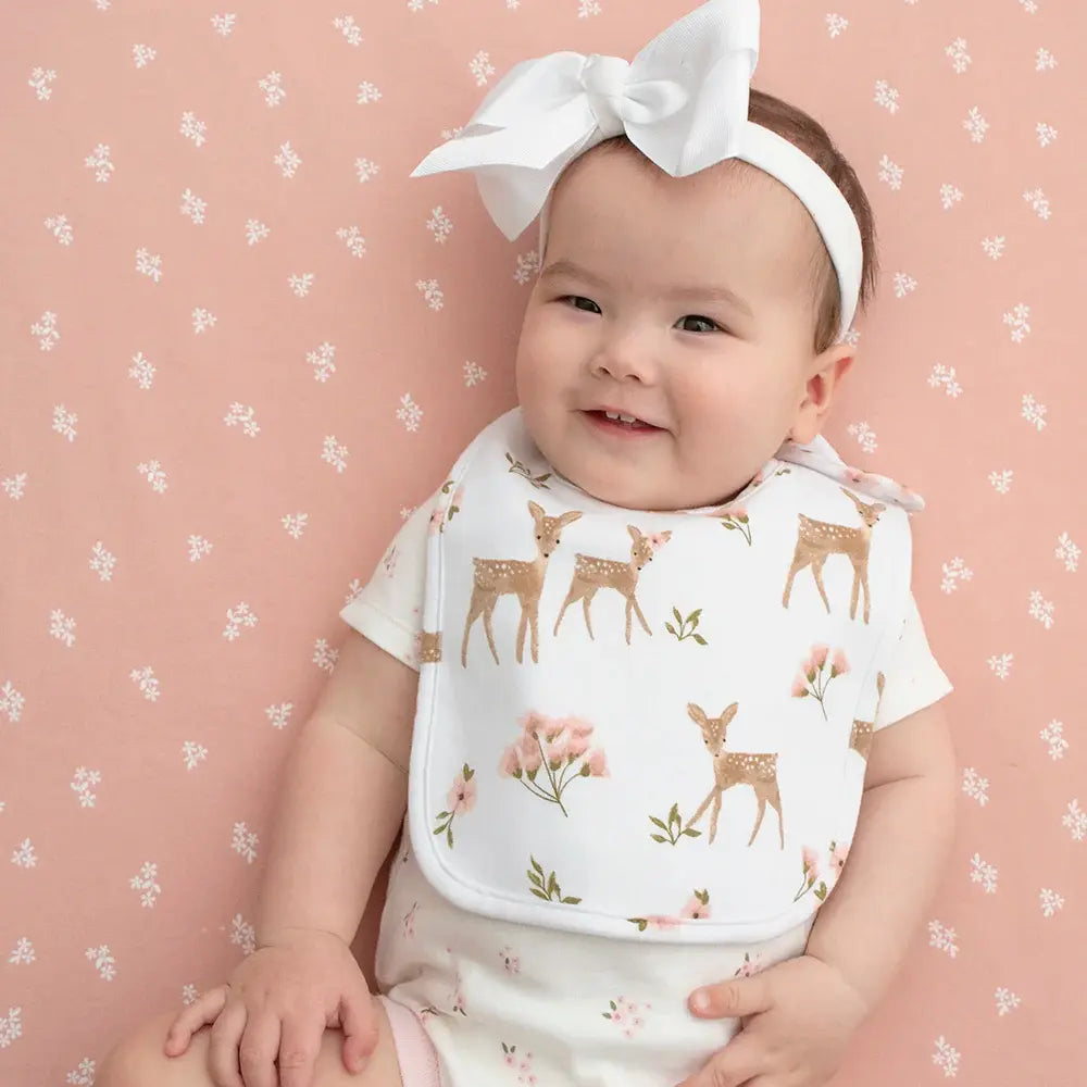 Living Textiles 2pk Baby Bib Set - Sophia's Garden