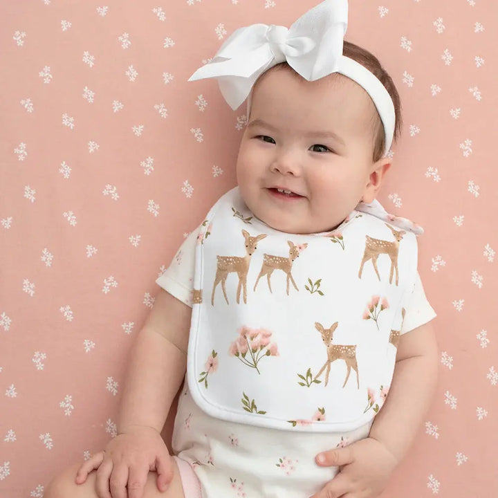 Living Textiles 2pk Baby Bib Set - Sophia's Garden