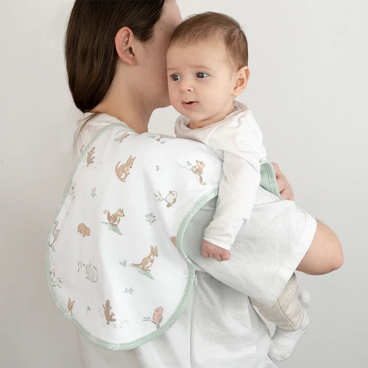Living Textiles 2 Pack Organic Burp Cloths - Australiana