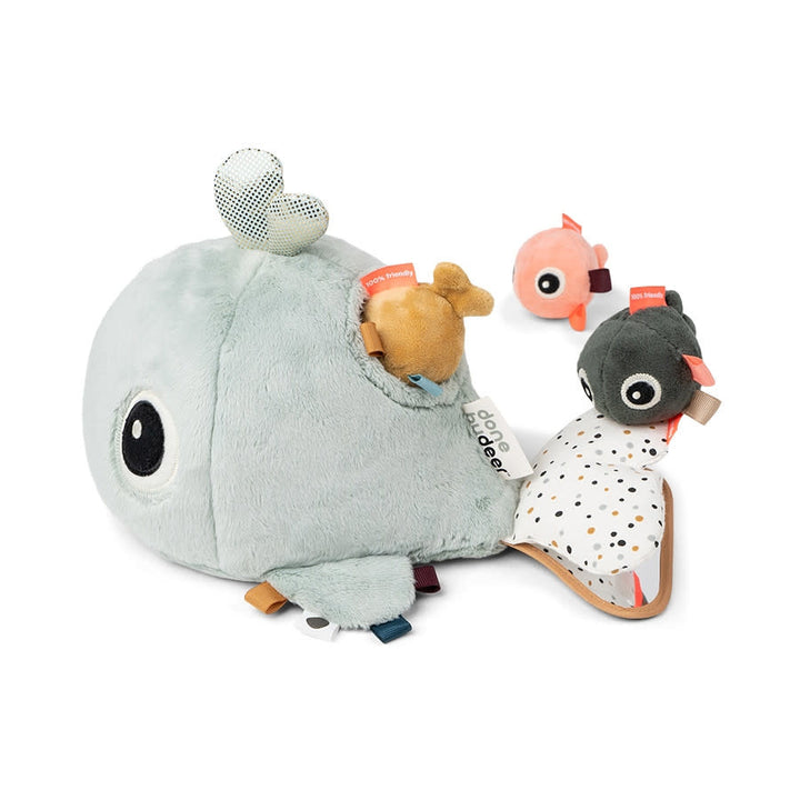 Done by Deer Hide & Seek Activity Toy Wally blue (14 x 16 x 28cm)