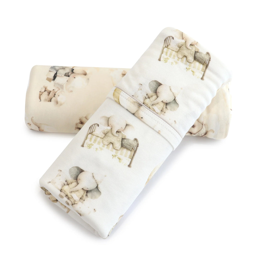 Bubba Blue Elephant Bedtime 2pk Jersey Wraps
