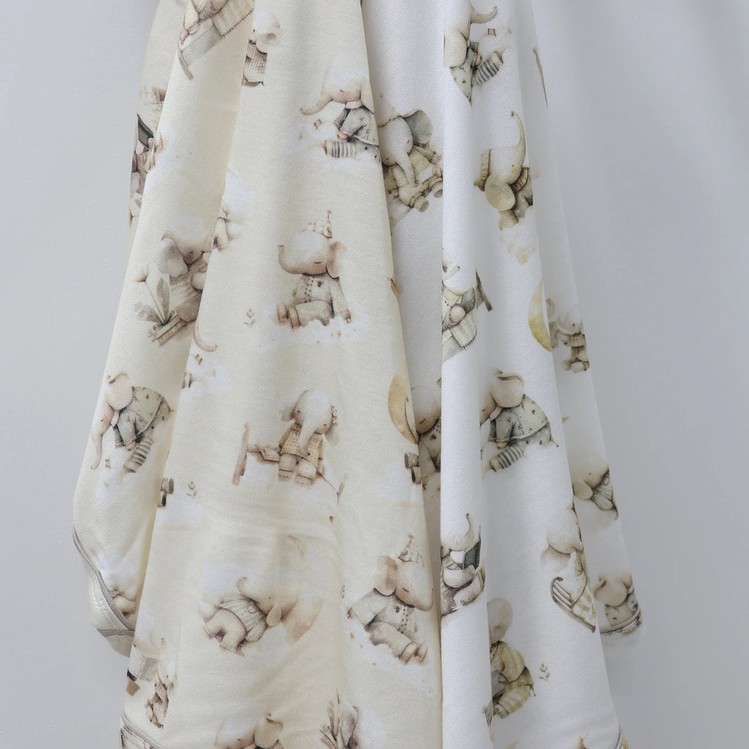 Bubba Blue Elephant Bedtime 2pk Jersey Wraps