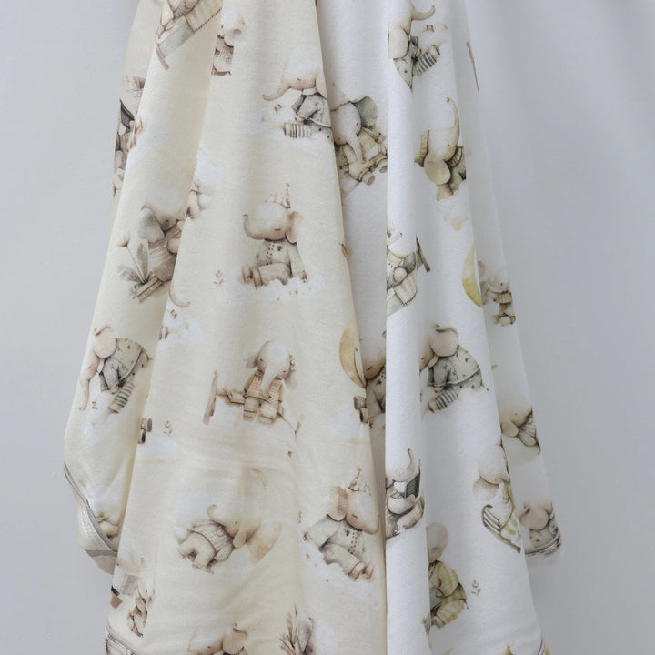 Bubba Blue Elephant Bedtime 2pk Jersey Wraps
