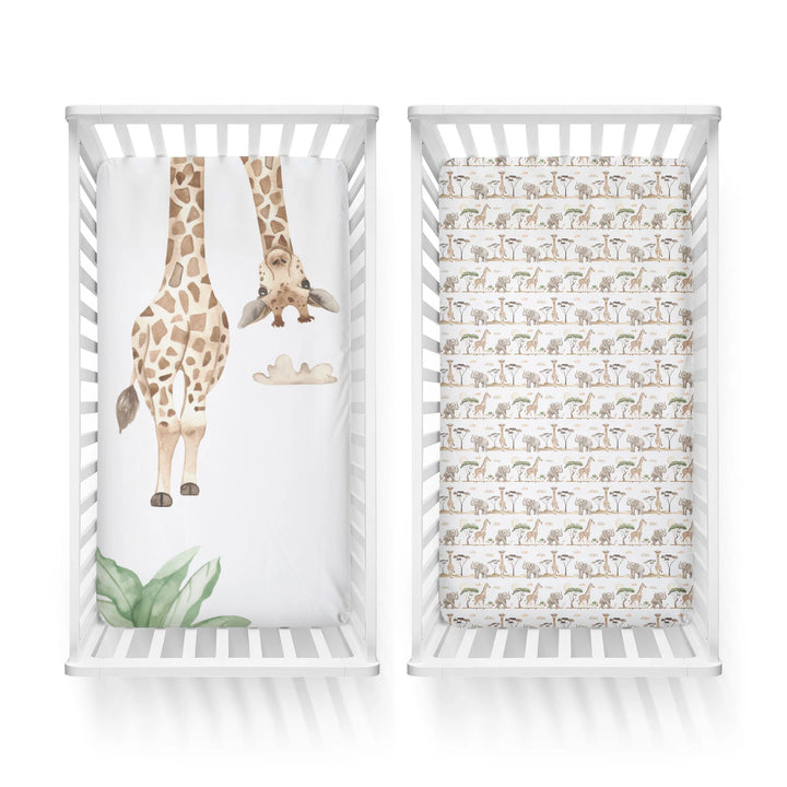Bubba Blue Adventure Bamboo 2pk Jersey Cot Fitted Sheets