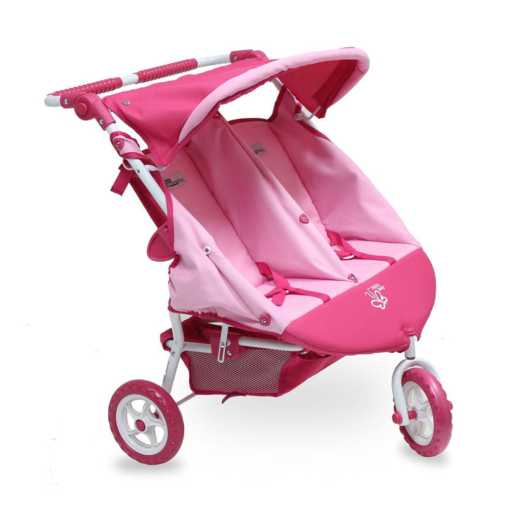 Valco Baby Mini Marathon Twin Stroller - Butterfly Pink (T9089)