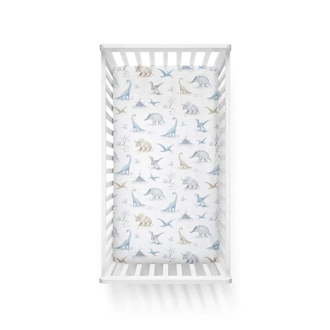 Bubba Blue Jurassic Bamboo 2pk Jersey Cot Fitted Sheets