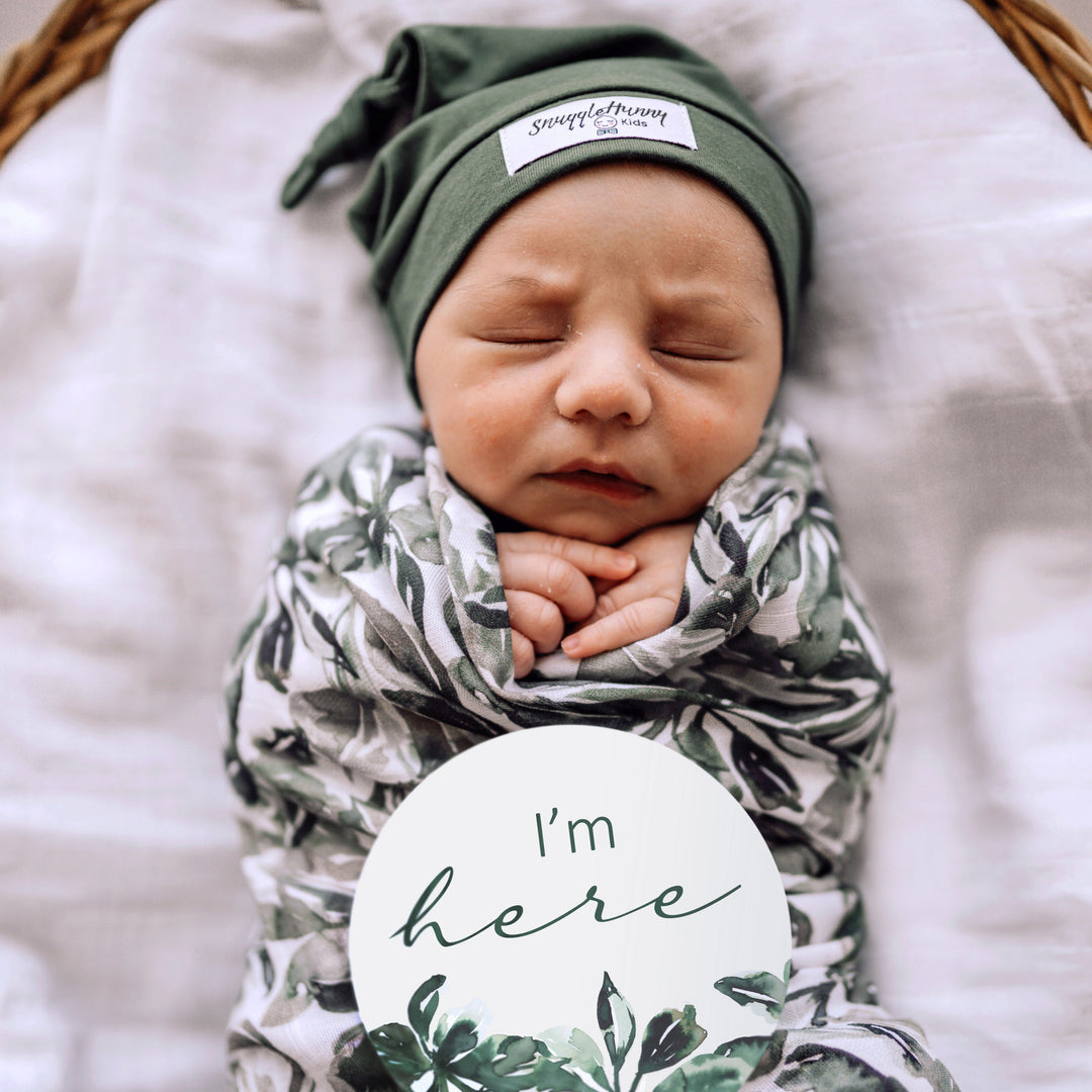 Organic Muslin Wrap Evergreen