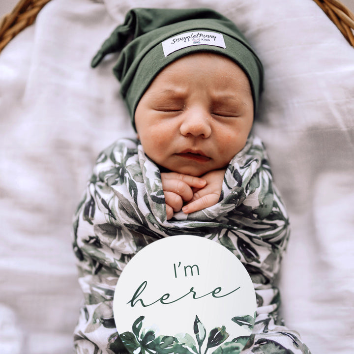 Organic Muslin Wrap Evergreen