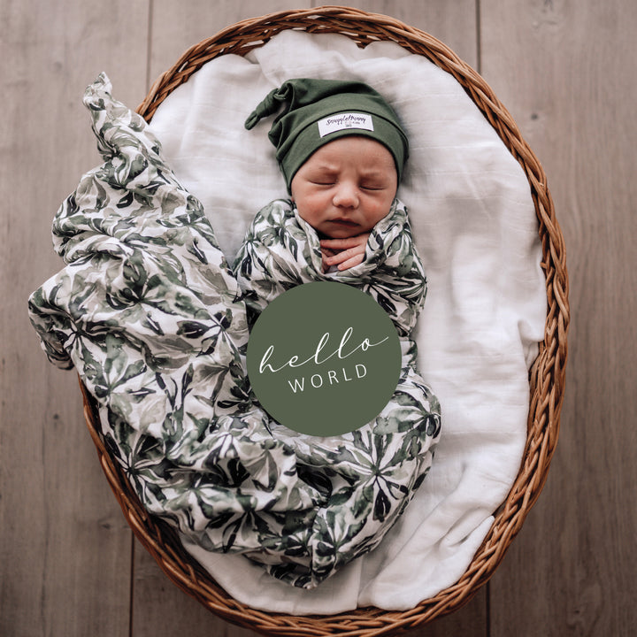 Organic Muslin Wrap Evergreen