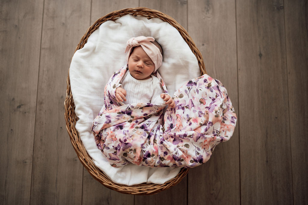 Organic Muslin Wrap Blushing Beauty