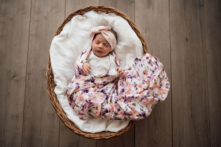 Organic Muslin Wrap Blushing Beauty