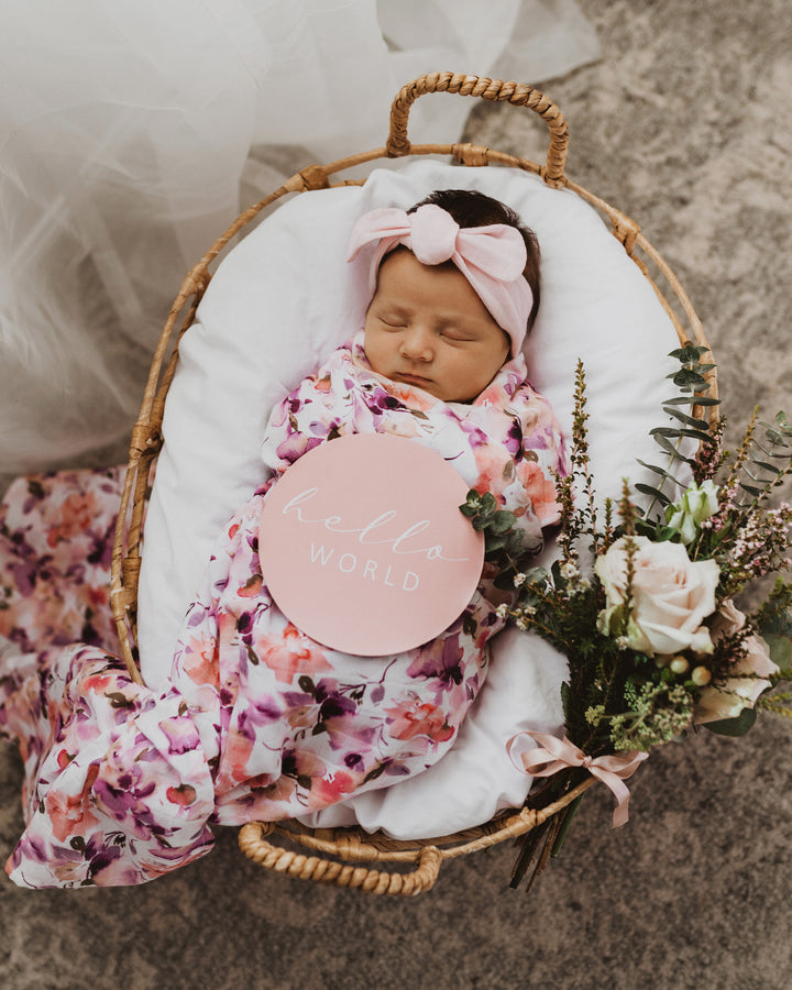 Organic Muslin Wrap Blushing Beauty