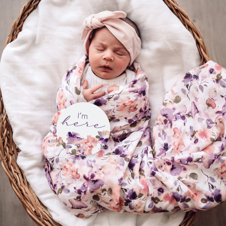 Organic Muslin Wrap Blushing Beauty