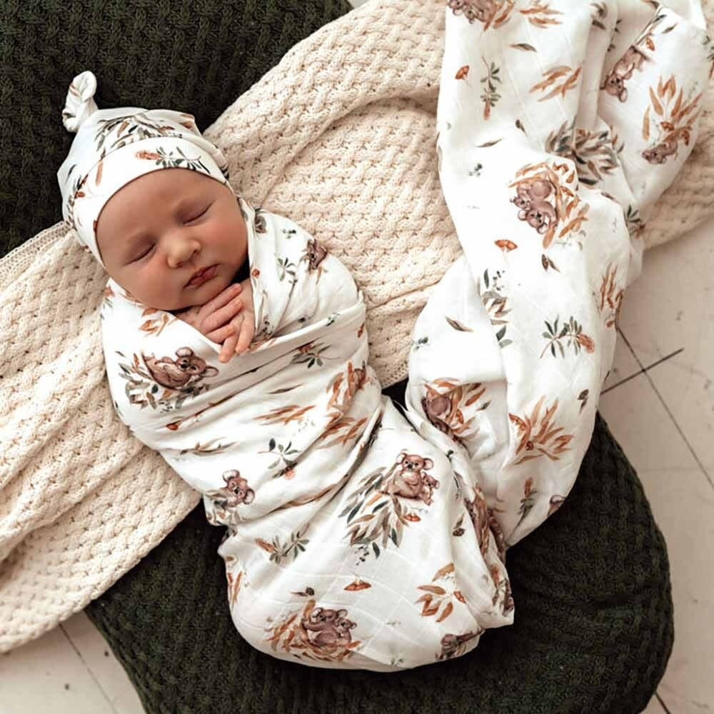 Organic Muslin wrap -Koala