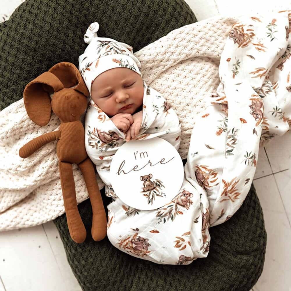 Organic Muslin wrap -Koala