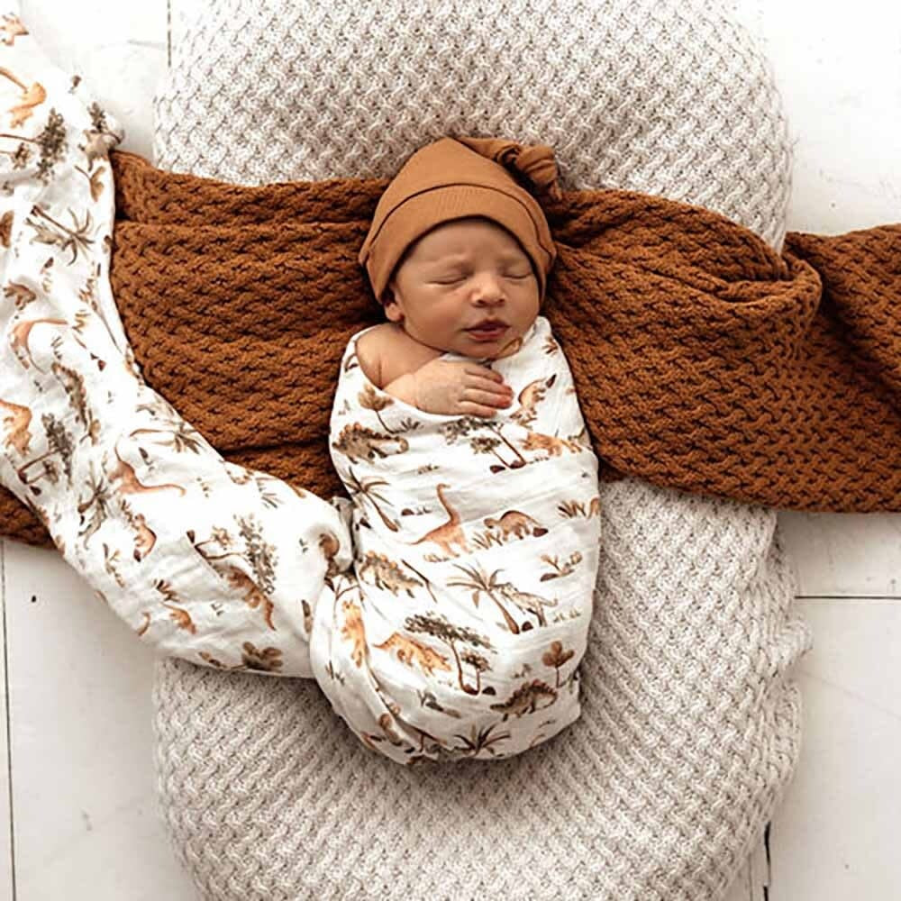 Organic Muslin Wrap-Dino