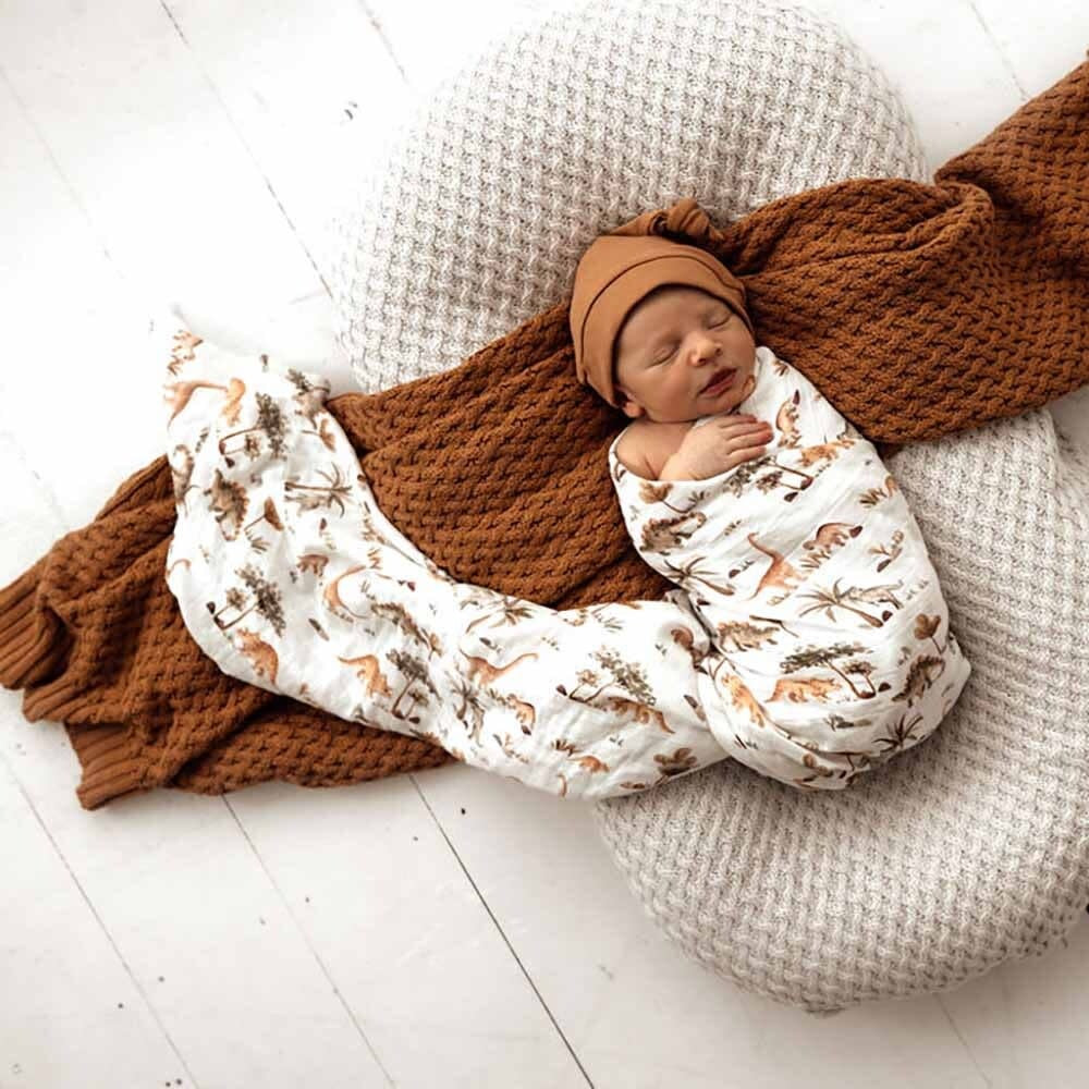Organic Muslin Wrap-Dino