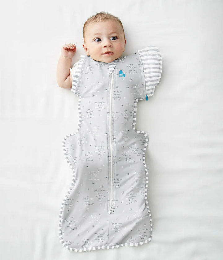 SWADDLE UP™ Transition Bag 0.2Tog LITE You Are My-Grey