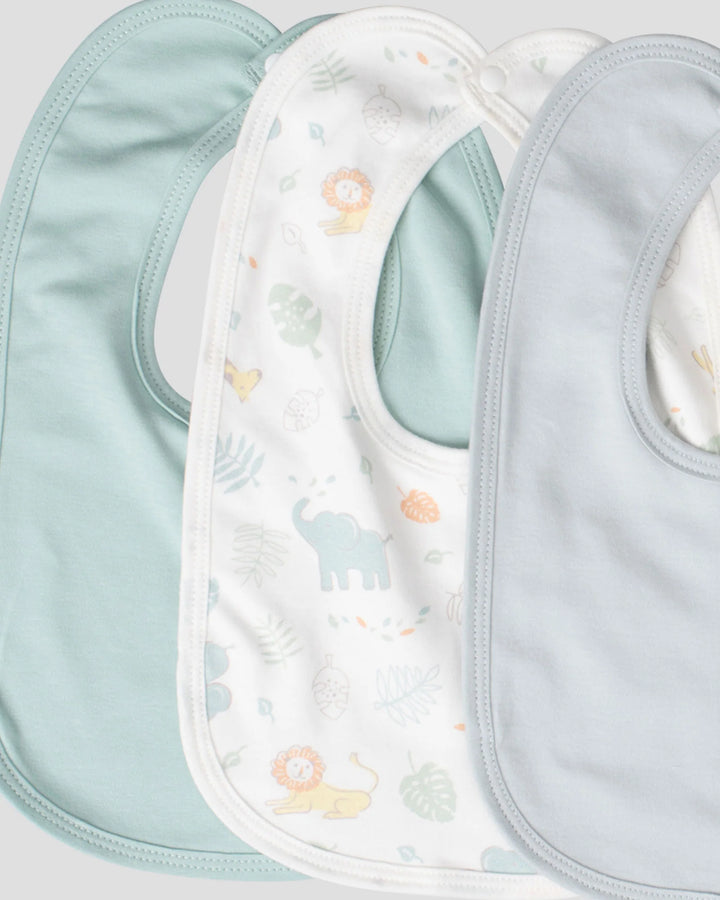 Little Linen Jersey Bib 5PK - Savanna Giraffe