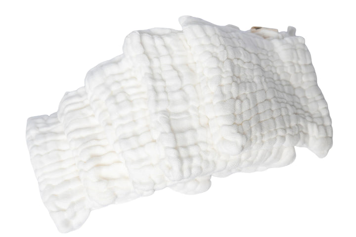 Fibre For Good Organic Cotton Reusable Baby Wipes (5-Pack) - White