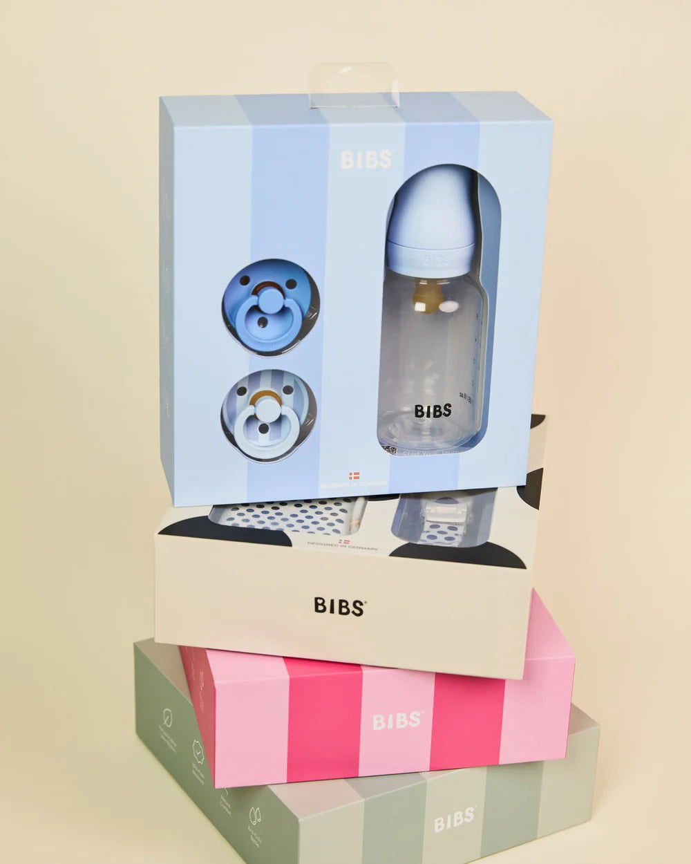 BIBS Gift Set, Baby Sprinkle - Baby Blue
