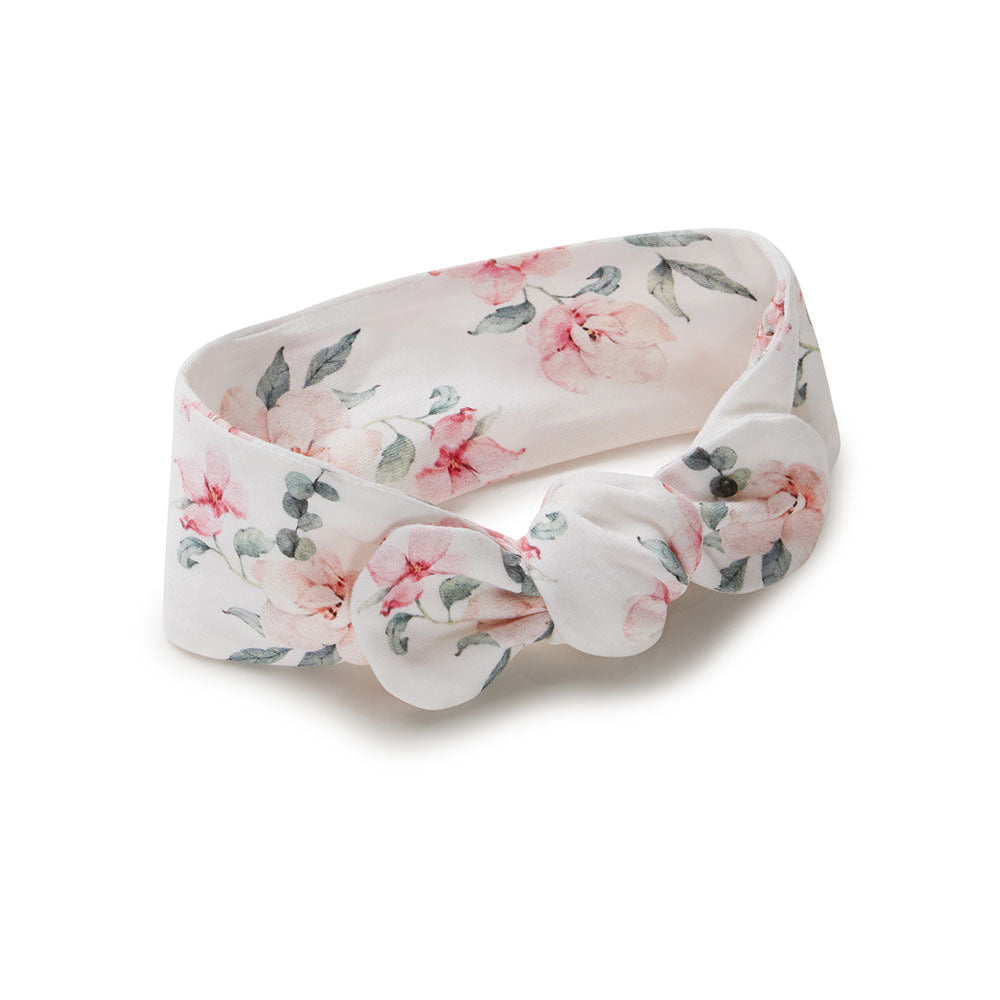 Baby Jersey Wrap & Topknot Set Camille