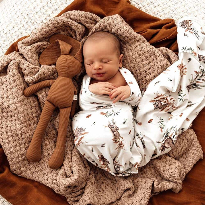 Baby Jersey Wrap & Beanie Set Koala