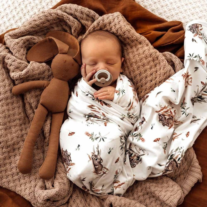 Baby Jersey Wrap & Beanie Set Koala