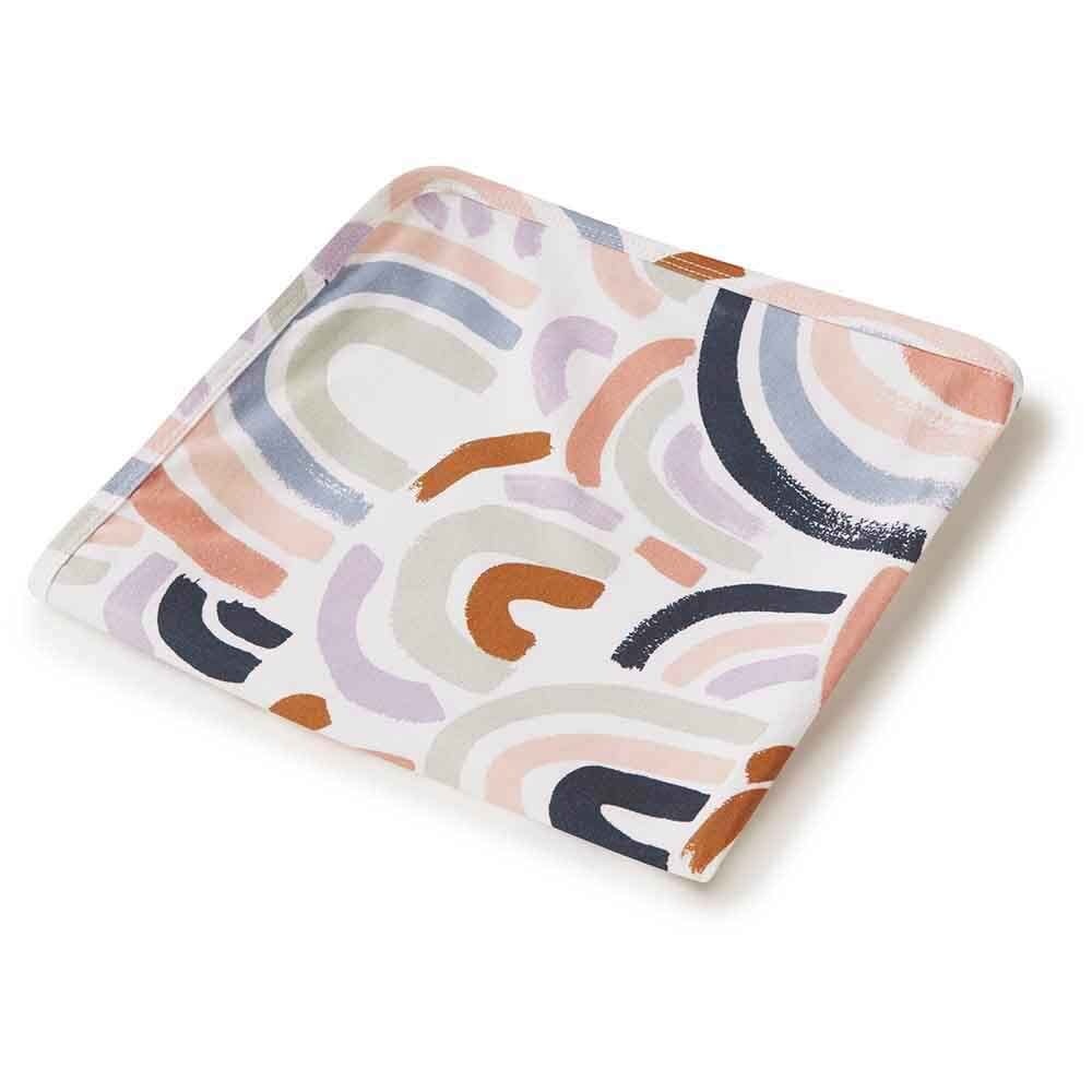 Baby Jersey Wrap & Beanie Set-Rainbow Baby