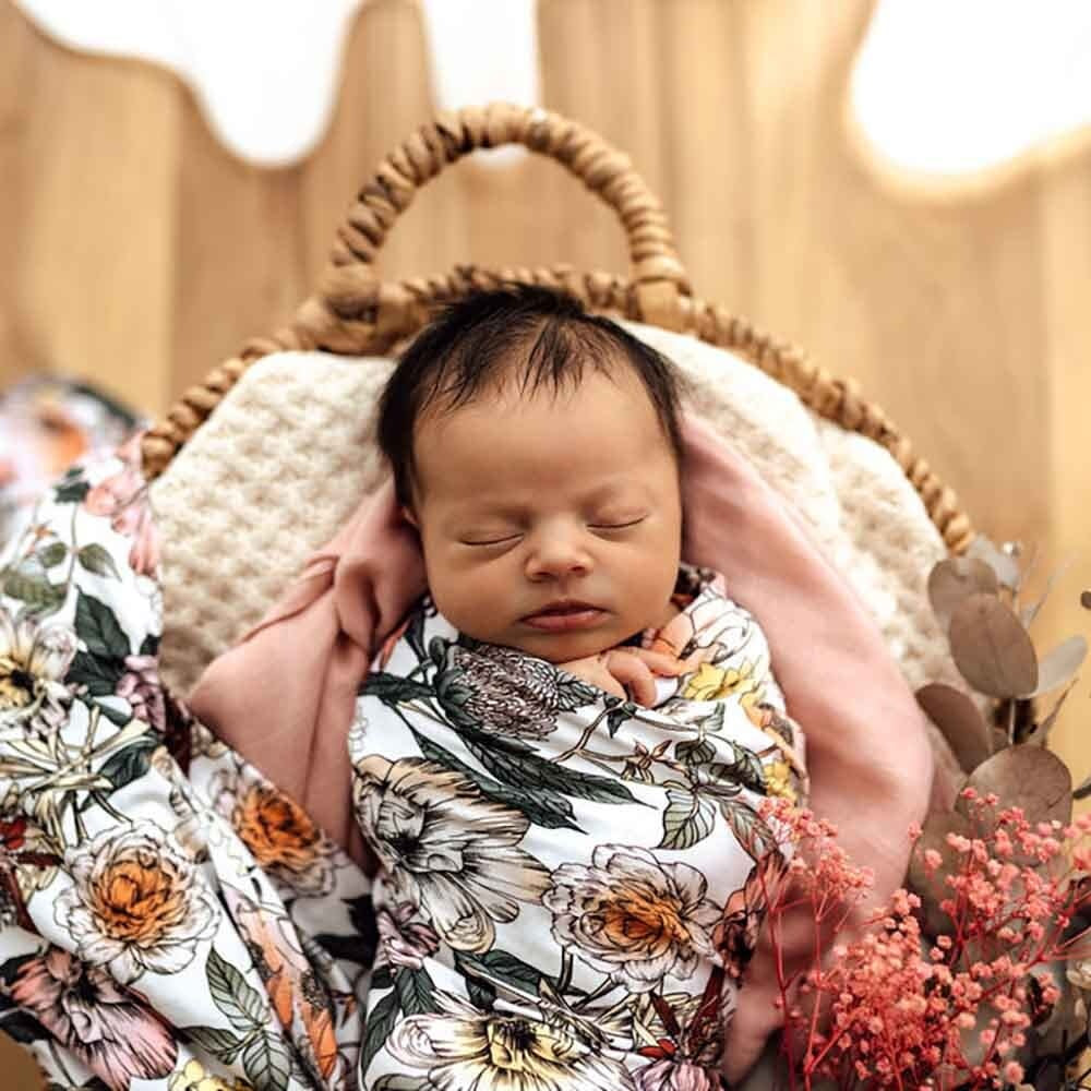 Organic Jersey Wrap & Topknot Set-Australiana