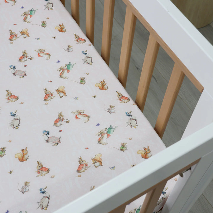 Bubba Blue Flopsy Mopsy & Cottontail Cot Fitted Sheet