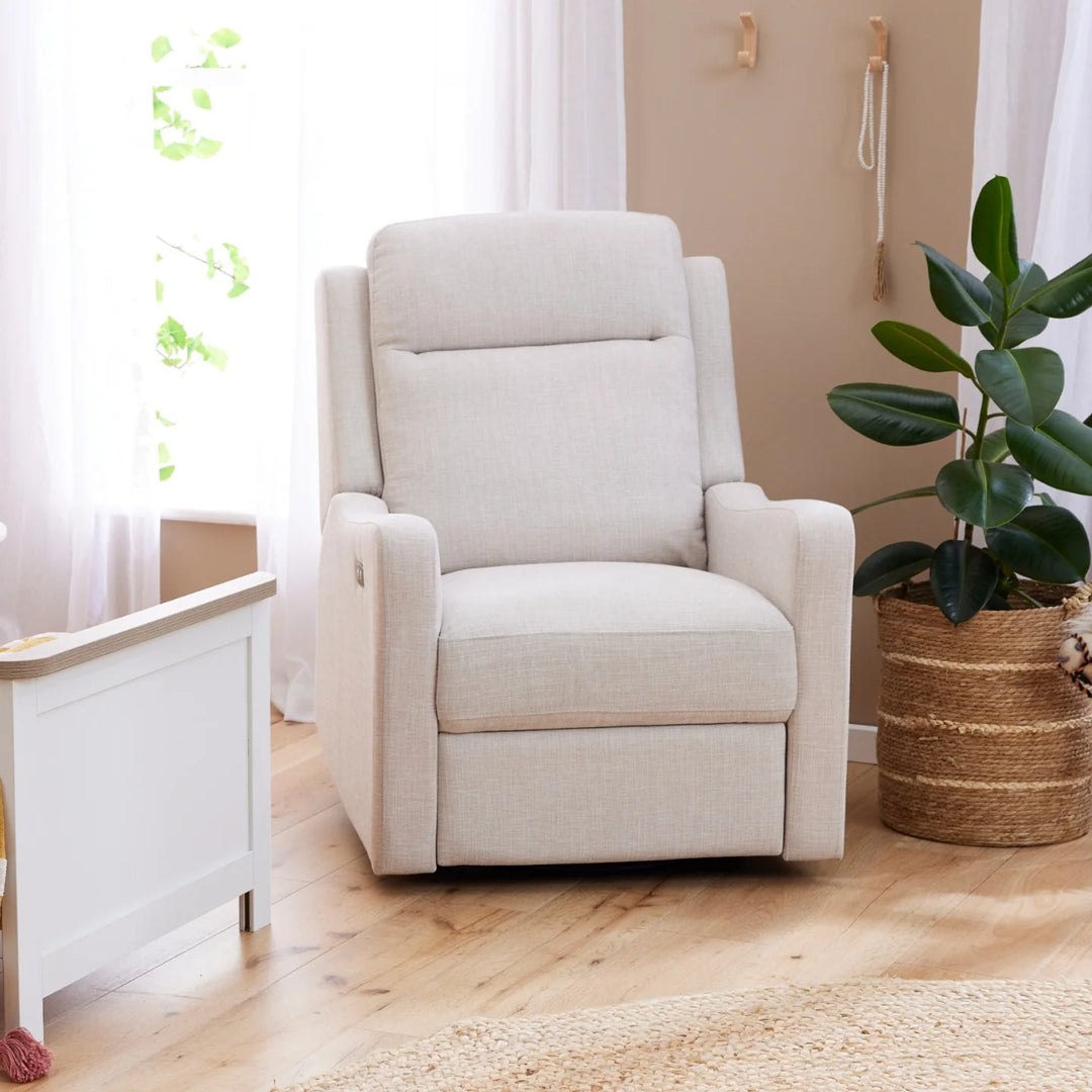 Il Tutto Henry Electric Recliner Glider Chair with USB - Egg Shell