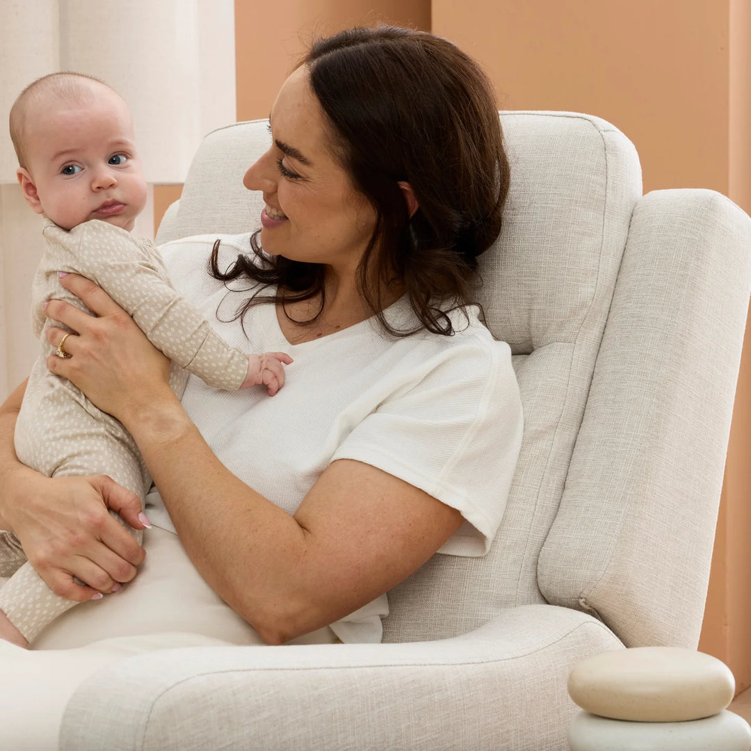 Il Tutto Henry Recliner Glider Chair in Eggshell