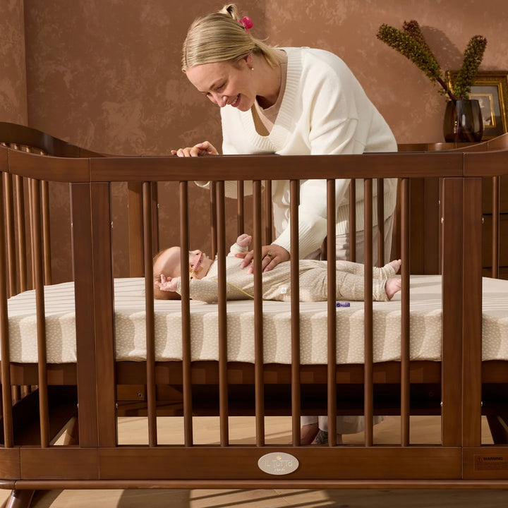 iL Tutto Luca Sustainable Timber Cot in Walnut
