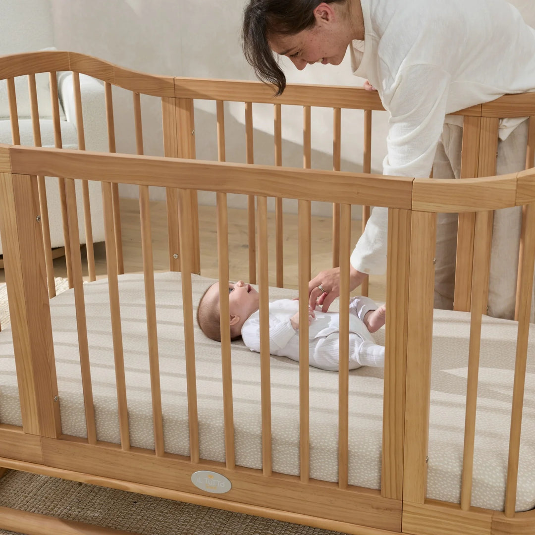 iL Tutto Luca Sustainable Timber Cot in Natural