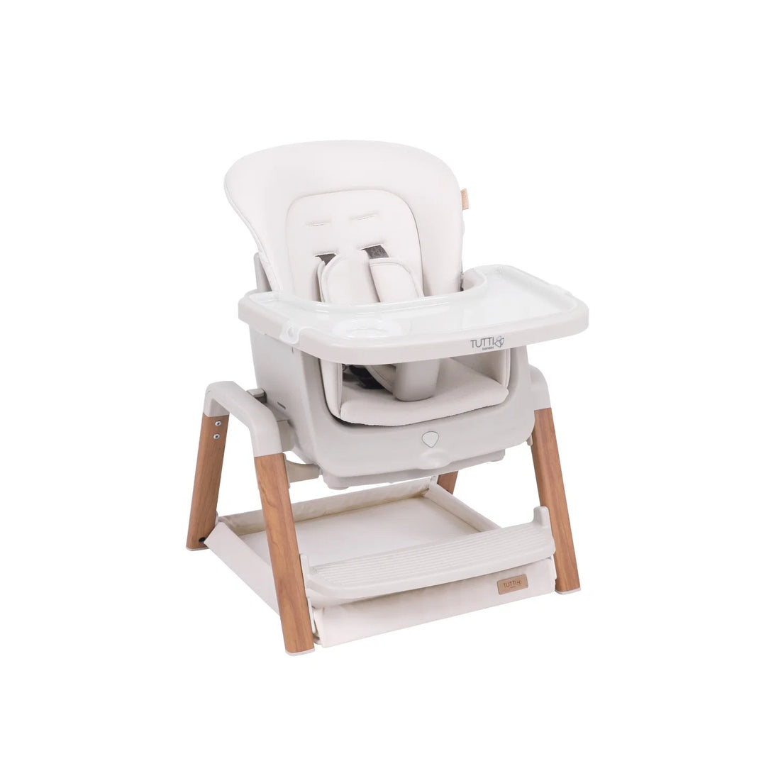 iL Tutto Nova Evolutionary High Chair in Scandi Walnut and Ecru