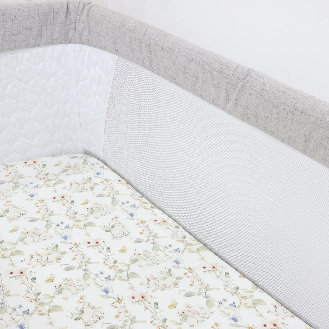Bubba Blue Sleeping Bunny Jersey Co Sleeper/Bedside Sleeper Fitted Sheet