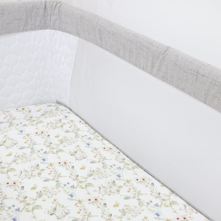 Bubba Blue Sleeping Bunny Jersey Co Sleeper/Bedside Sleeper Fitted Sheet