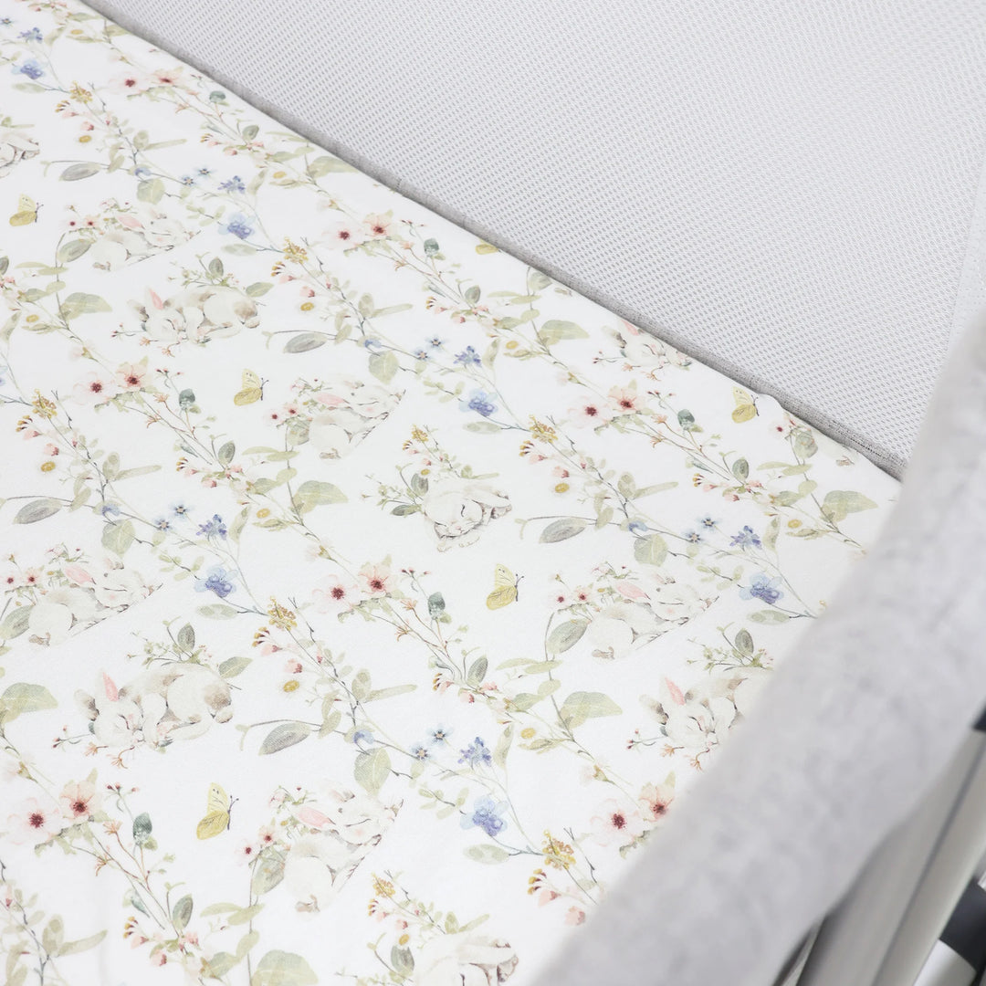 Bubba Blue Sleeping Bunny Jersey Co Sleeper/Bedside Sleeper Fitted Sheet
