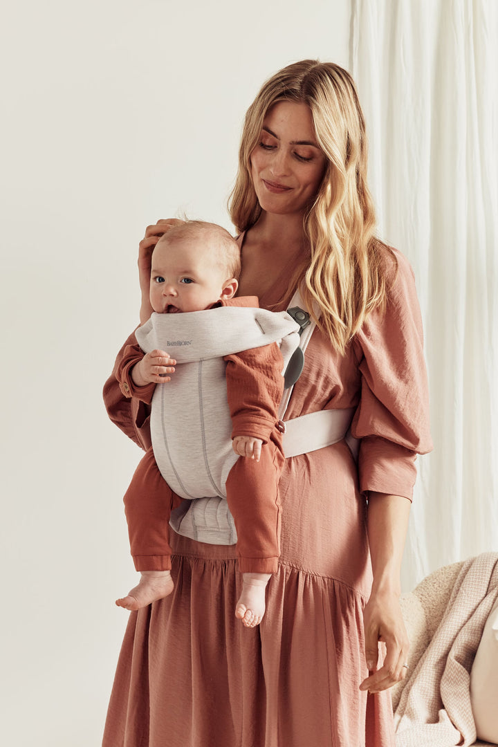 BabyBjorn Baby Carrier Mini - 3D Jersey, Light beige