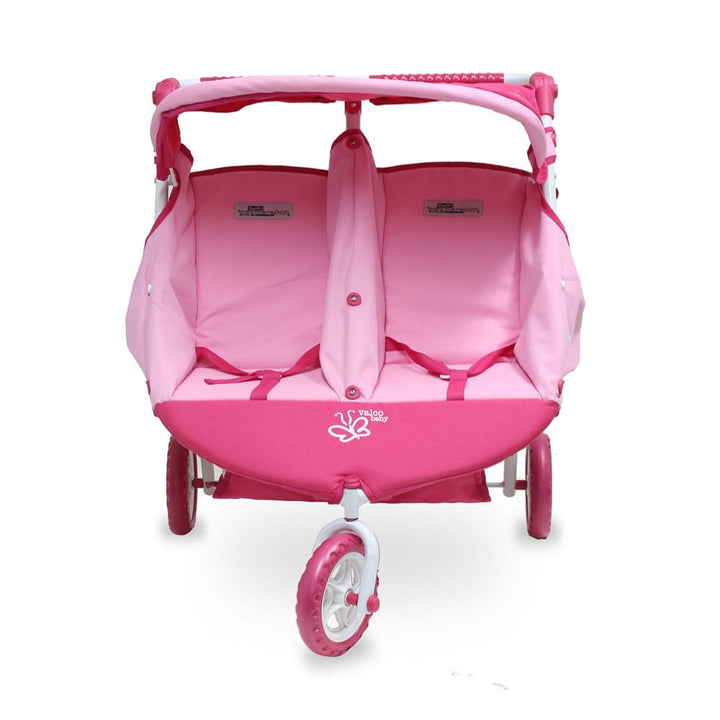 Valco Baby Mini Marathon Twin Stroller - Butterfly Pink (T9089)