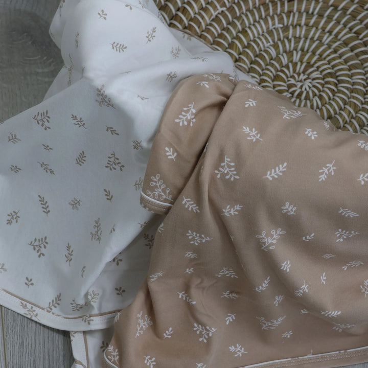 Bubba Blue Organic Cotton 2pk Jersey Swaddle Wraps - Chestnut