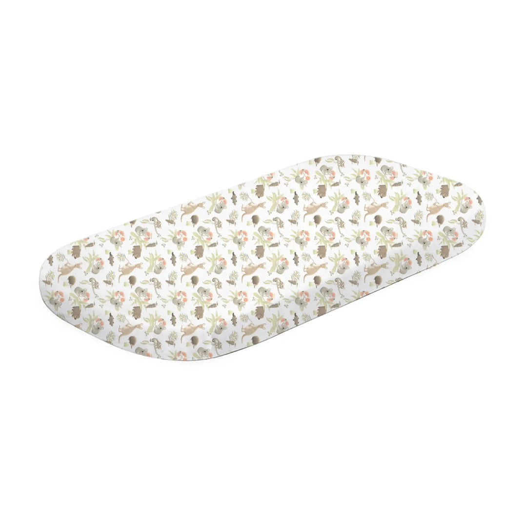Bubba Blue Aussie Animals CO-SLEEPER FITTED SHEET- OATMEAL
