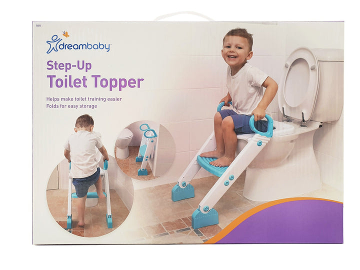 Dreambaby STEP-UP TOILET TOPPER Aqua/WHITE(F6015)