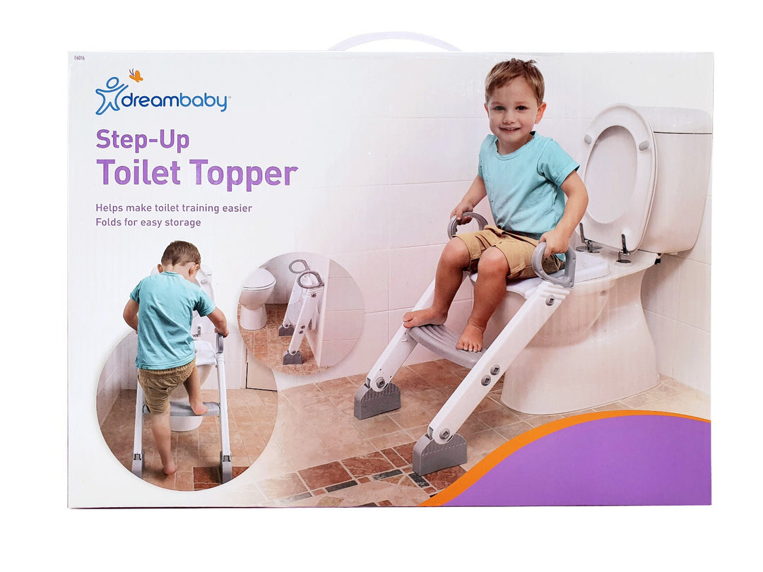 Dreambaby STEP-UP TOILET TOPPER GREY/WHITE(F6016)