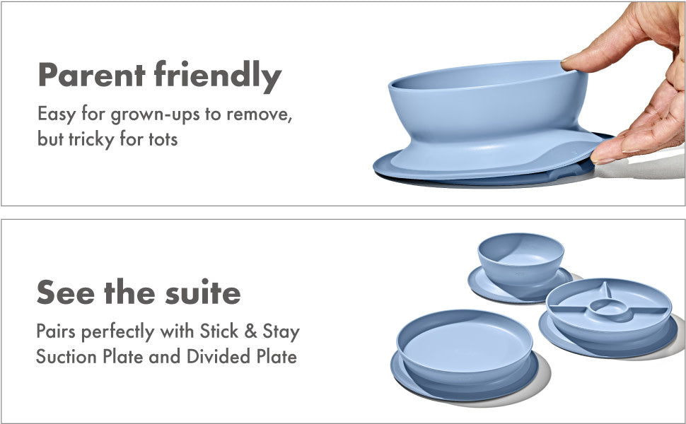 OXO Tot Stick & Stay Suction Bowl - Dusk