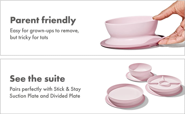 OXO Tot Stick & Stay Suction Bowl - Blossom