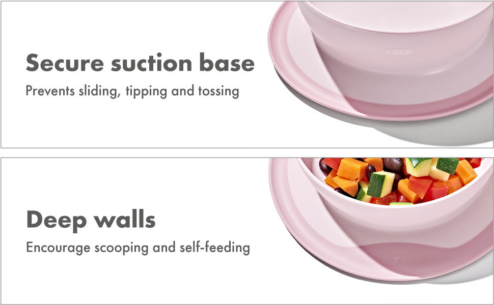 OXO Tot Stick & Stay Suction Bowl - Blossom